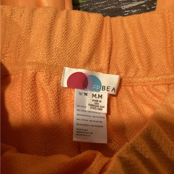 FP Movement by Free People Bright Orange Wide Leg Pants - Picture 6 of 7